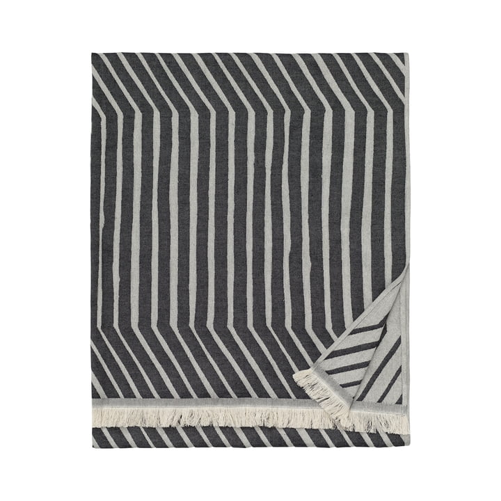 Kalasääski Badetuch, 100 x 180 cm, off-white / charcoal von Marimekko