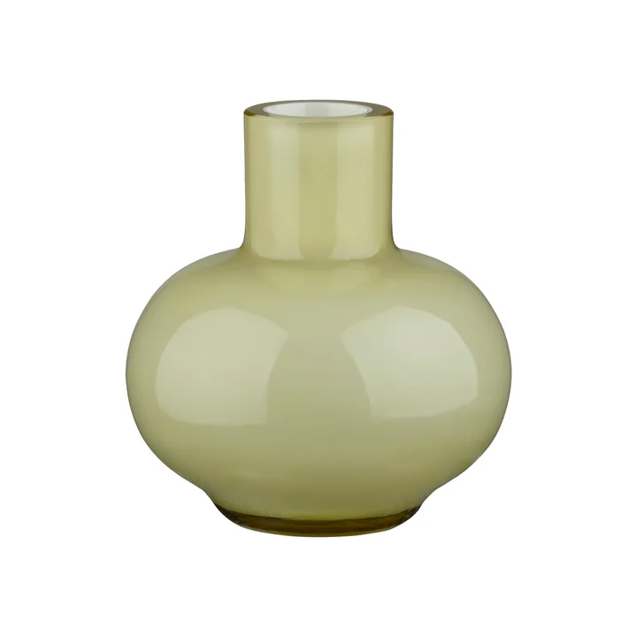 Marimekko - Mini Vase, Ø 5,5 x H 6 cm, white asparagus