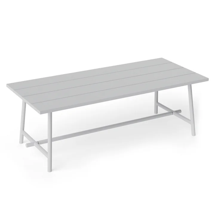 Fred's Outdoor Tisch 220 x 100 cm, hellgrau (Exklusive Edition) von Fatboy