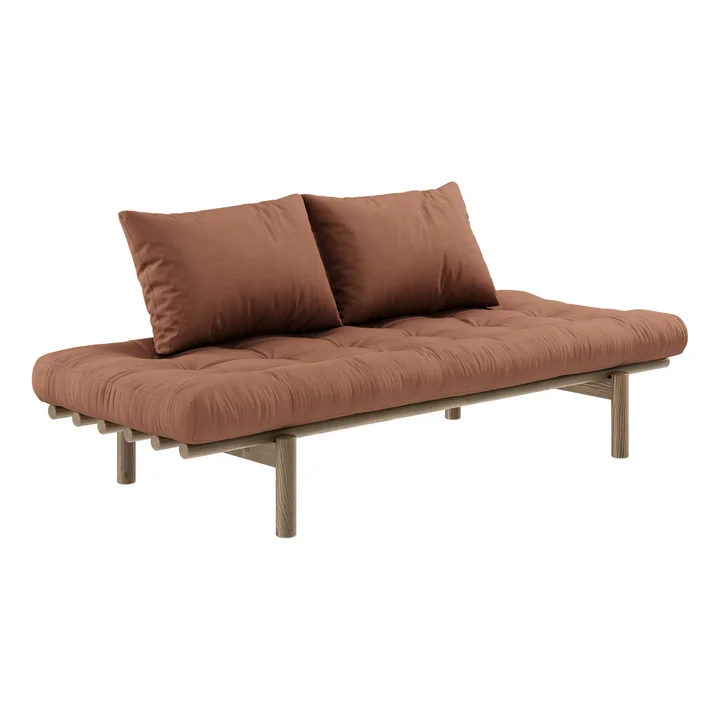 Pace Daybed, Kiefer carbonbraun / clay brown von Karup