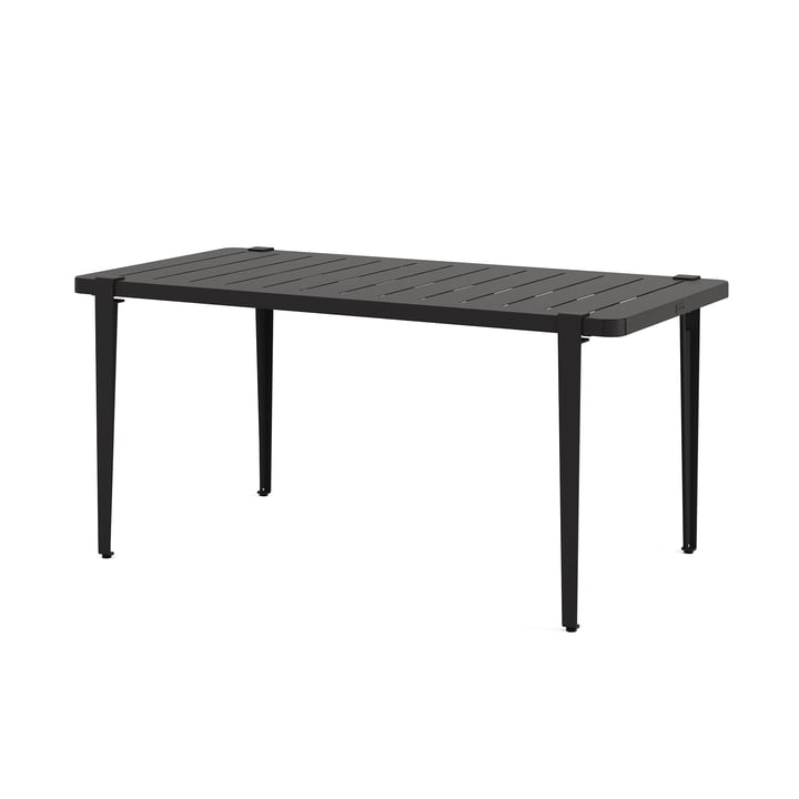 Gartentisch MIDI Kollektion, 160 x 80 cm, graphitschwarz von TipToe