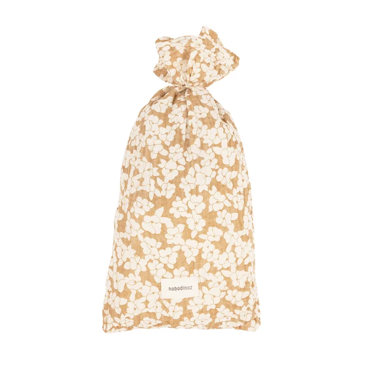 Wabi Sabi Musselin Deckenbezug, 150 x 200 cm, golden brown sakura von Nobodinoz