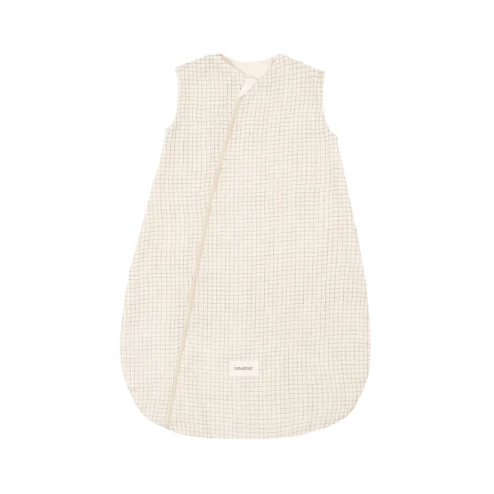 Sweety Baby-Schlafsack 0-6 Monate, blue grid von Nobodinoz