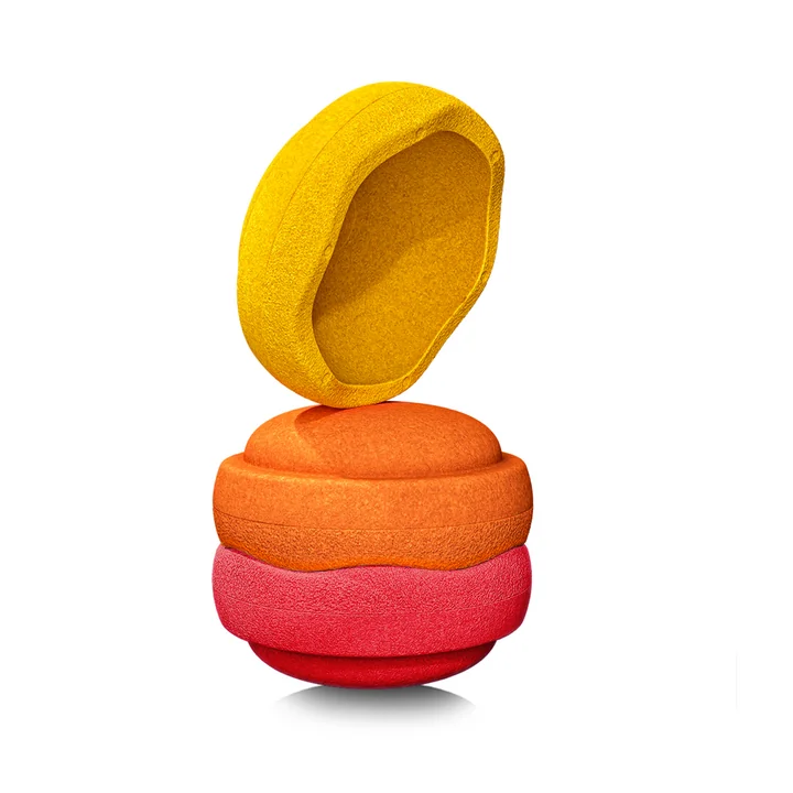 Stapelstein® - Original warm classic, red / orange / yellow (3er-Set)