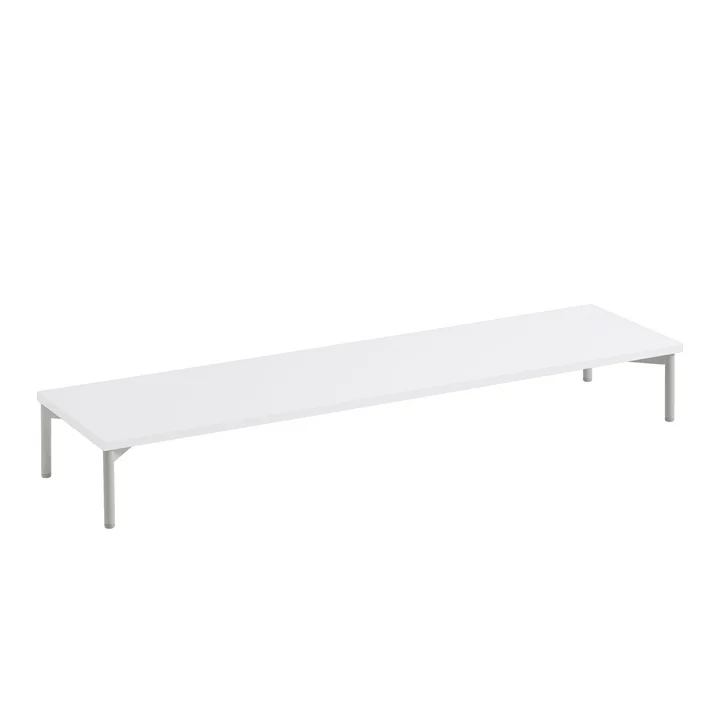 Muuto - Tube Podium für Stacked System 131 x 35 cm, weiß / grau