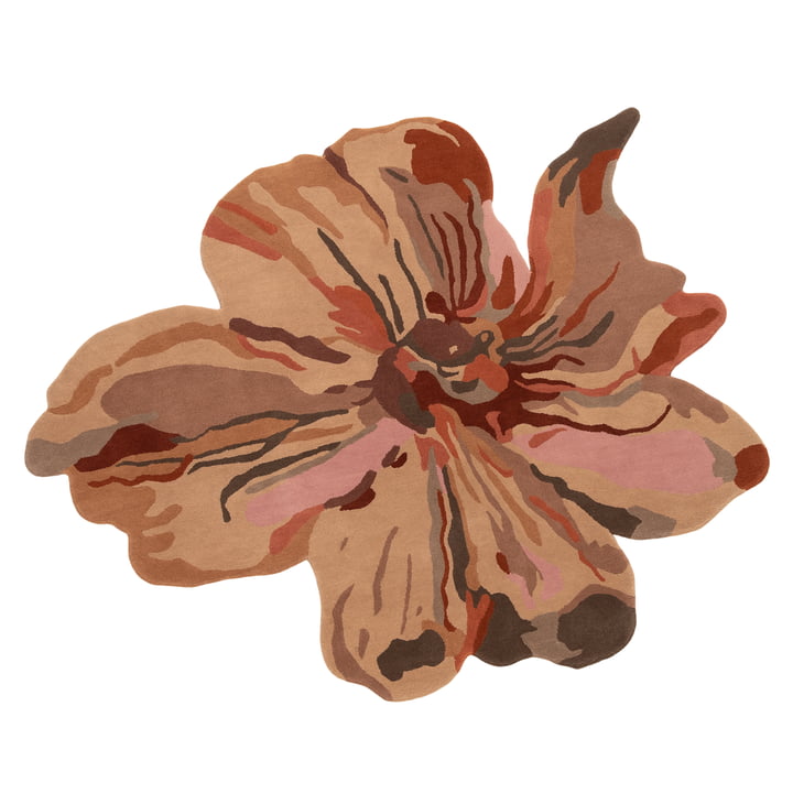 Flora Bloom Teppich 3, 135 x 170 cm, pink von nainmarquina