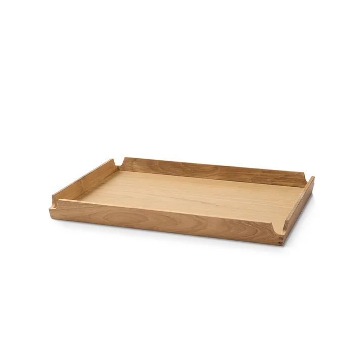 Lind DNA - Airy Teak Tablett Square, M, Nupo nature / teak