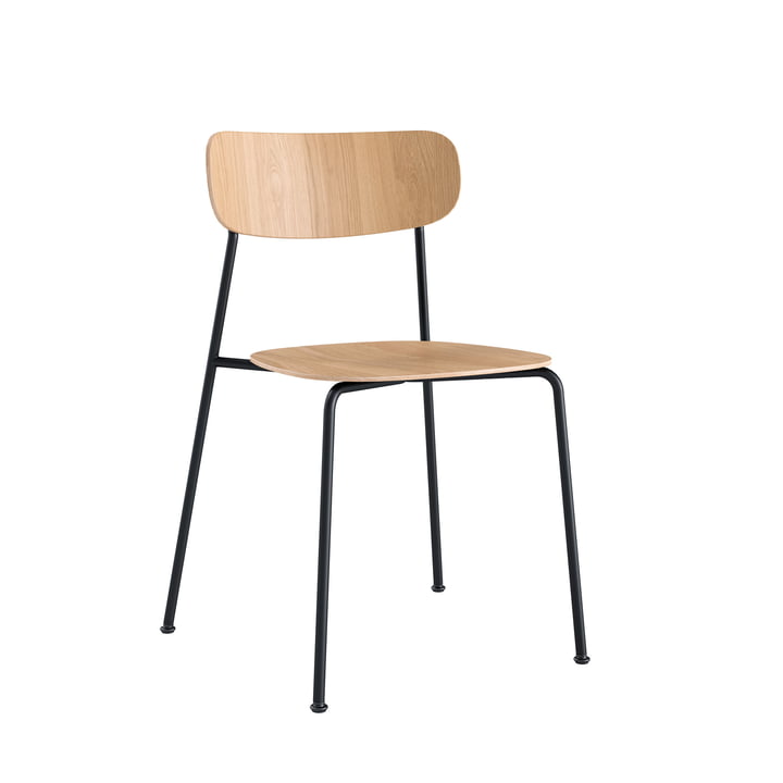 Scope Stuhl, Gestell schwarz / Eiche weiß gefärbt von Andersen Furniture