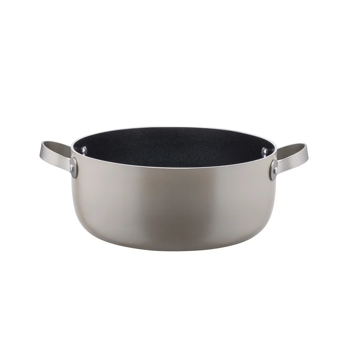 Alessi - Tama Kasserolle mit 2 Griffen, Ø 24 cm, grau