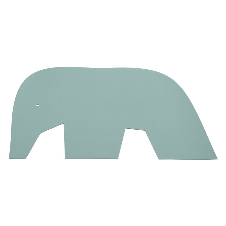 Kinder Teppich Elefant, 92 x 120 cm, 5mm, Aqua 50 von Hey-Sign