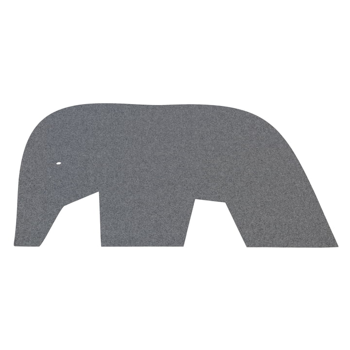 Kinder Teppich Elefant, 92 x 120 cm, 5mm, Anthrazit 01 von Hey-Sign