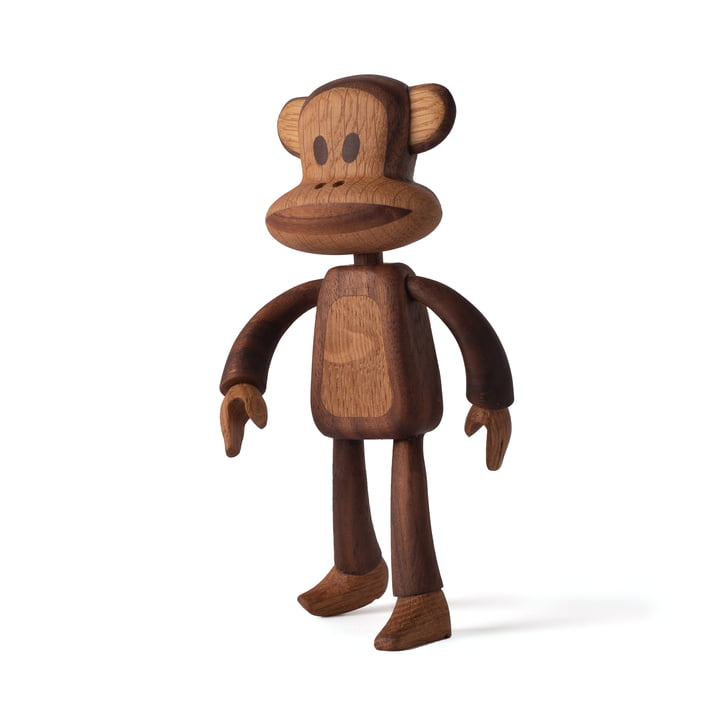 Julius the Monkey Holzfigur, Walnuss & Eiche natur von boyhood