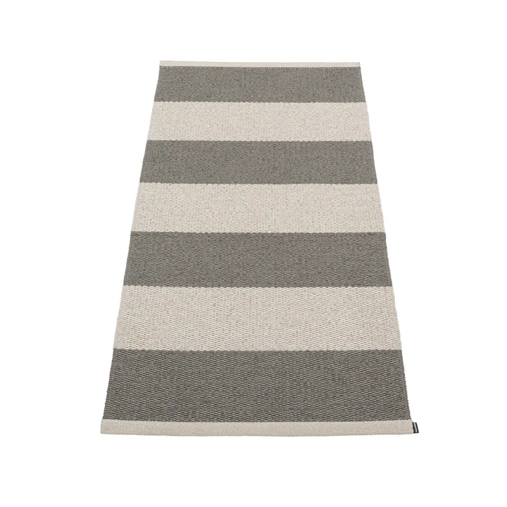 Bob Teppich, 150 x 70 cm, charcoal / linen von Pappelina