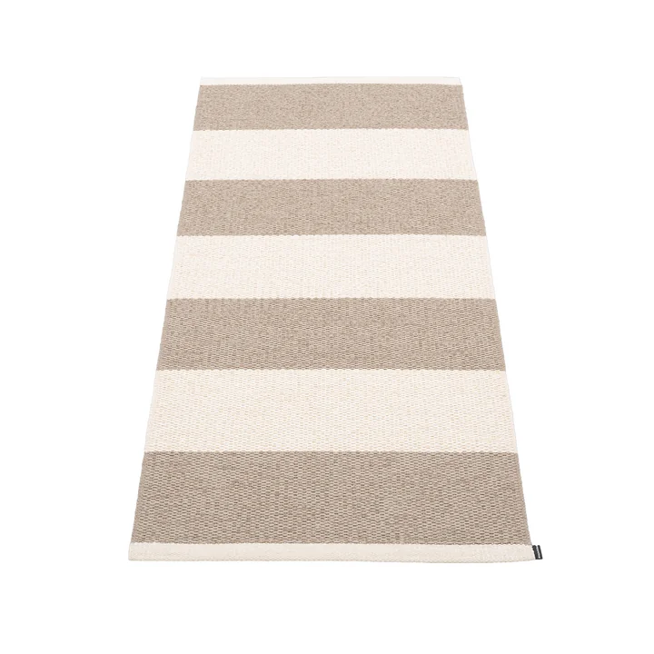 Bob Teppich, 150 x 70 cm, mud / vanilla von Pappelina