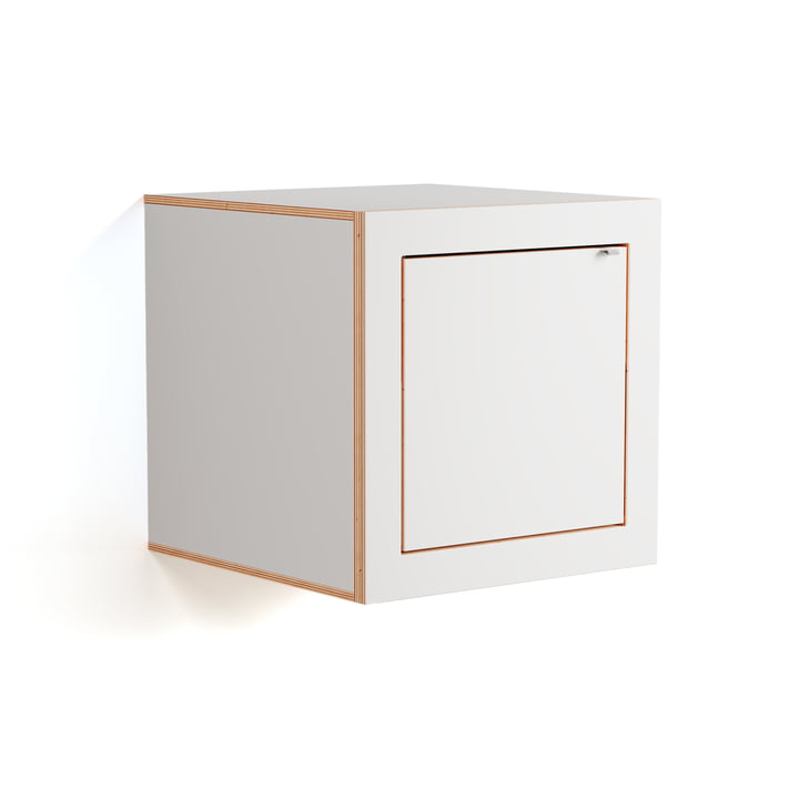 Ambivalenz - Fläpps Box Nachttisch 40 x 40 cm, weiß