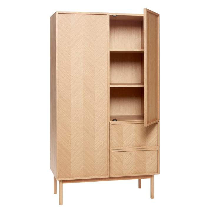 Hübsch Interior - Herringbone Kleiderschrank, Eiche, groß