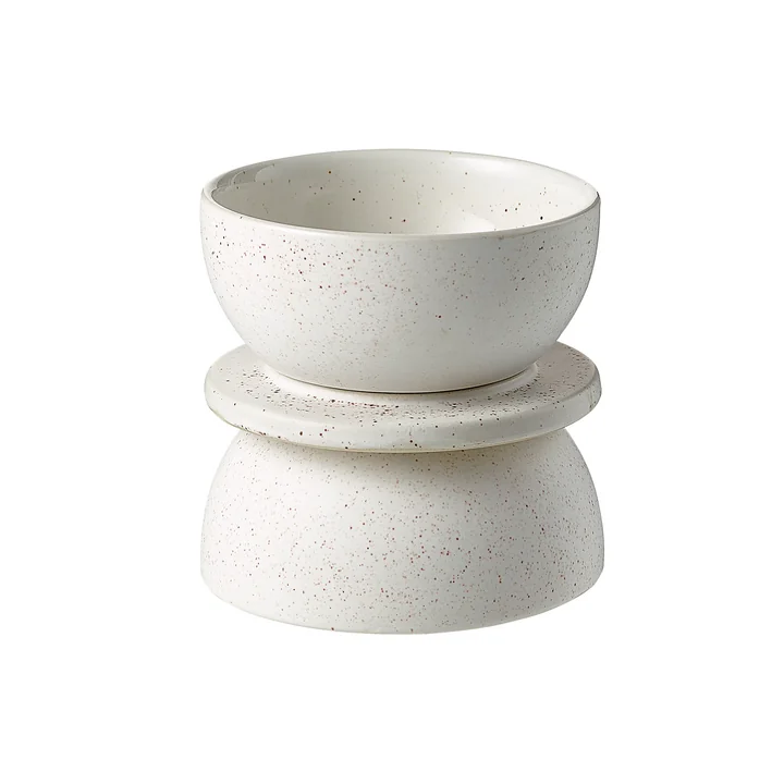 Bolia - Hour Kerzenständer, H 8,5 cm, weiß
