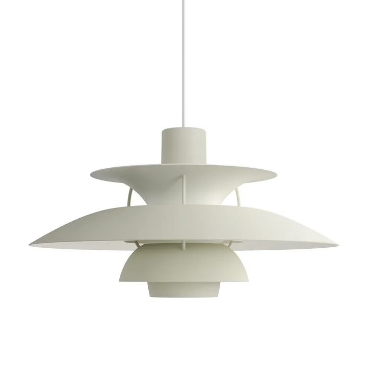 Louis Poulsen - PH 5 Pendelleuchte, monochrome pale pewter