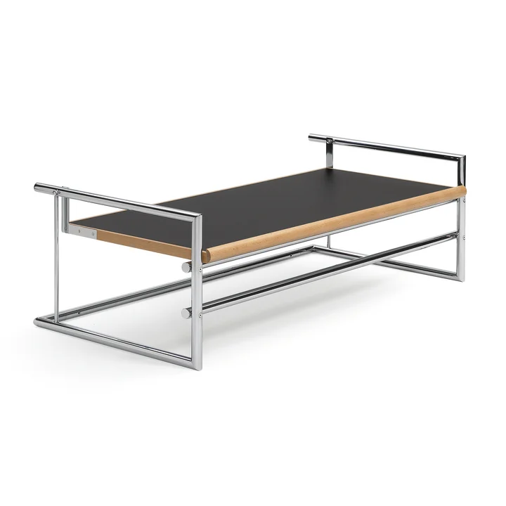 Classicon - Menton Beistelltisch, drehbar, grau/schwarz, Gestell chrom