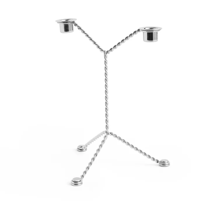 Wire Kerzenhalter Ø 19 x H 25 cm, mirror von HAY
