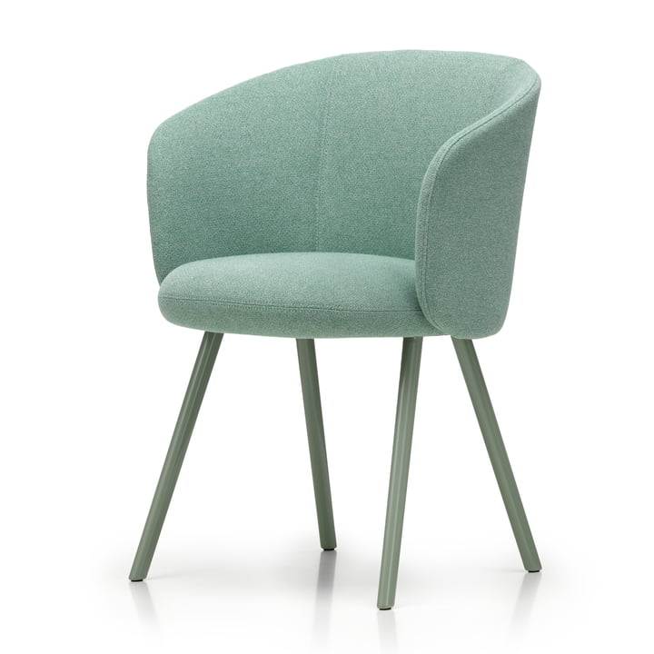 Vitra - Mikado Armlehnstuhl, mint / zartblau / smaragd (Dumet 27)