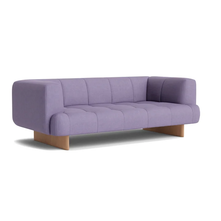 Quilton Lift 2-Sitzer Sofa, Eiche / Steelcut Quartet 644 von HAY
