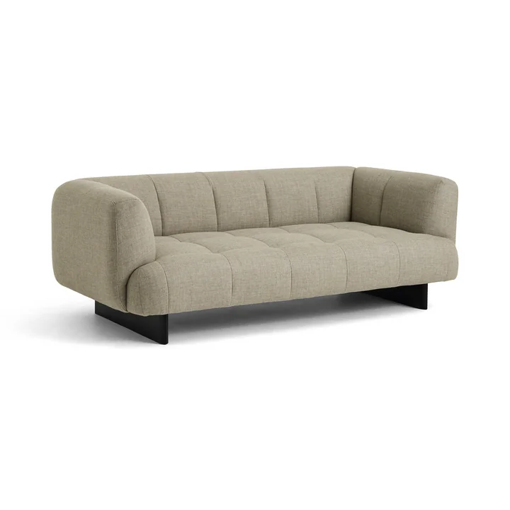 Quilton Lift 2-Sitzer Sofa, Eiche schwarz / Tadao 0720 von HAY