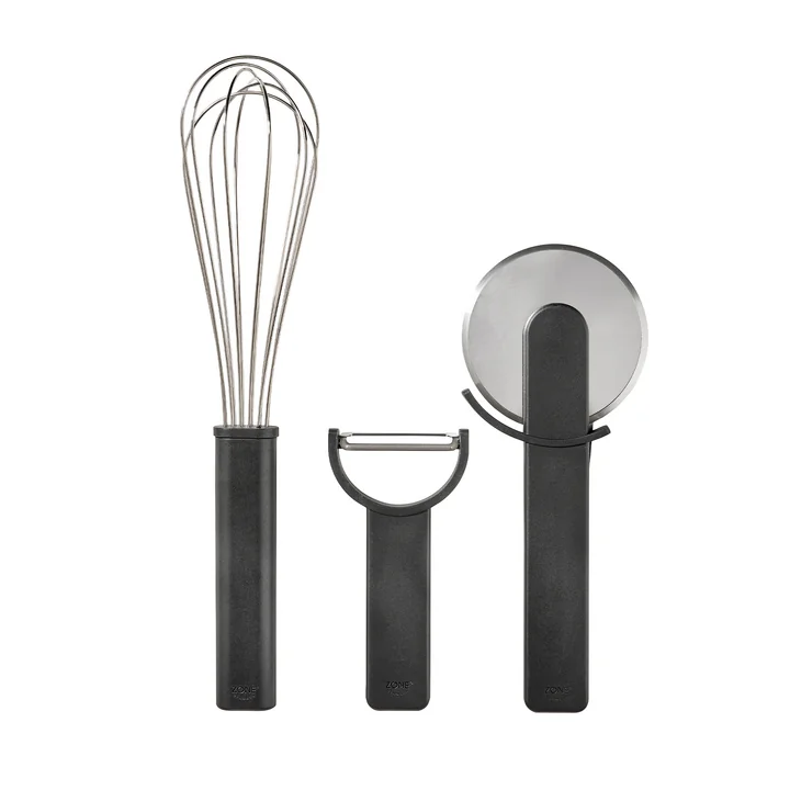 Küchenhelferset, schwarz, (3er-Set) von Zone Denmark