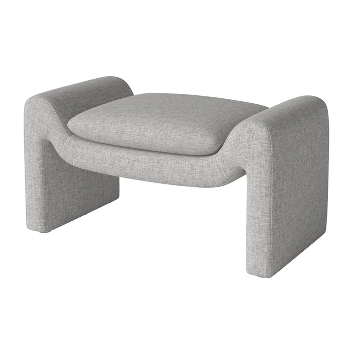 Mielo Fußhocker, Nantes, light grey von Bolia
