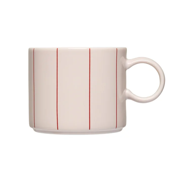 Pyjama Jumbobecher mit Henkel, 400 ml, rot von Design Letters