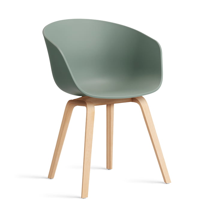 Hay - About A Chair AAC 22, Eiche geseift / fall green 2.0 