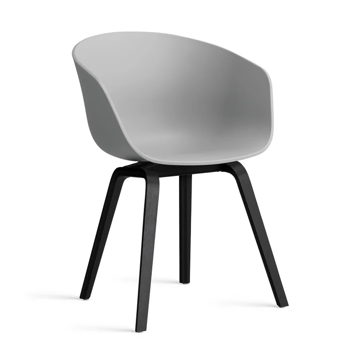 HAY - About A Chair AAC 22, Eiche schwarz lackiert / concrete grey 2.0 