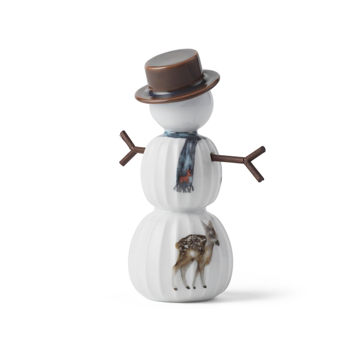 Hammershøi Christmas 2024, Schneemann H 11,5 cm, weiss von Kähler Design
