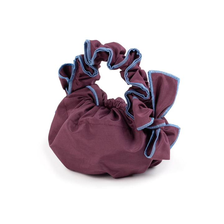 Scrunchie Bag, aubergine von Juslin Maunula