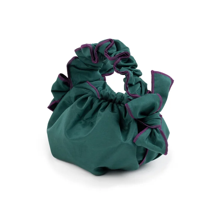 Scrunchie Bag, hunter green von Juslin Maunula