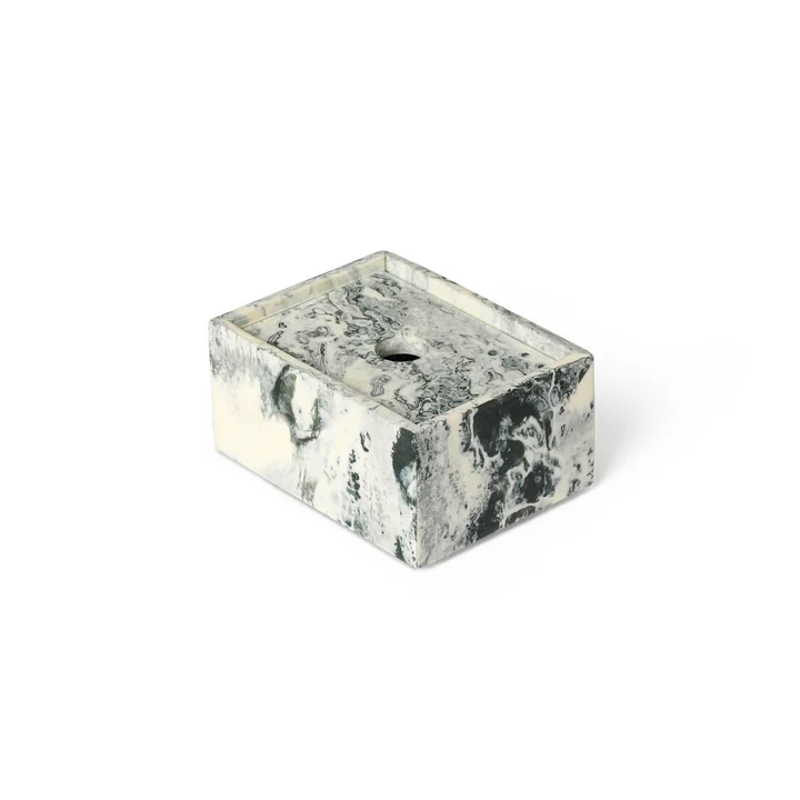 Ferm Living - Mist Box, 7,5 x 10, emerald / off-white