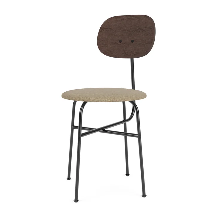 Afteroom Plus Stuhl, Eiche dunkel / schwarz, beige (Stoff Audo Bouclé 02) von Audo