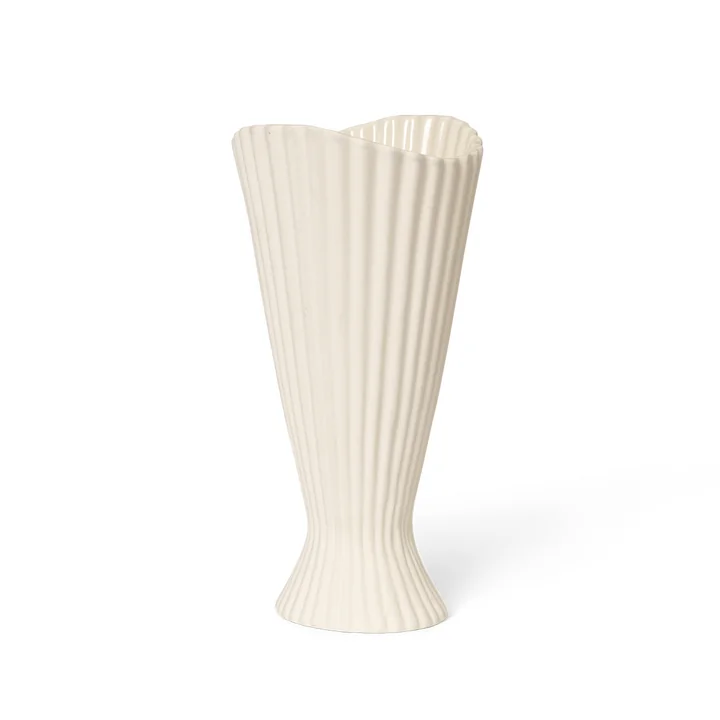 Ferm Living - Fountain Vase, H 20 cm, off-white