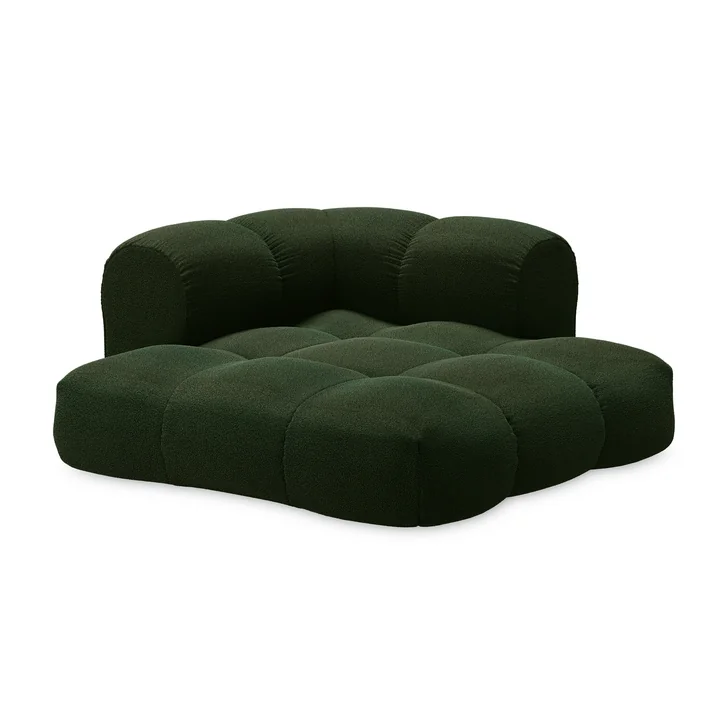 OUT Objekte unserer Tage - Sander Sofa 01, 2-Sitzer, moosgrün (Hug Me 032 by Chivasso)