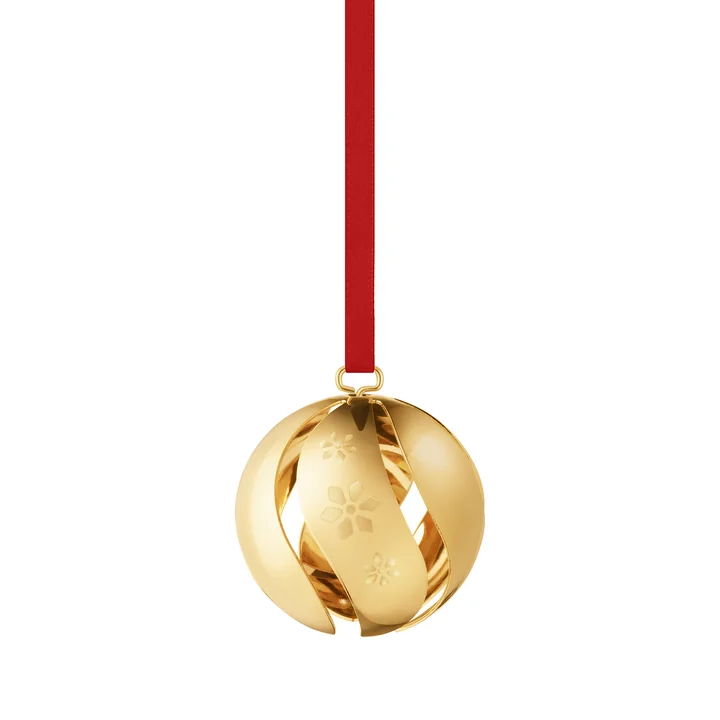 Georg Jensen - Weihnachtskugel 2024, gold