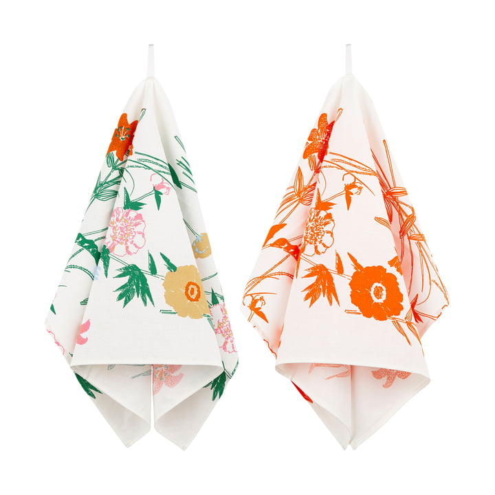 Marimekko - Puutarhakutsut Geschirrtuch, mehrfarbig (2er-Set)