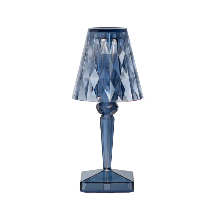 Kartell - Battery Akku-Tischleuchte H 26 cm, himmelblau