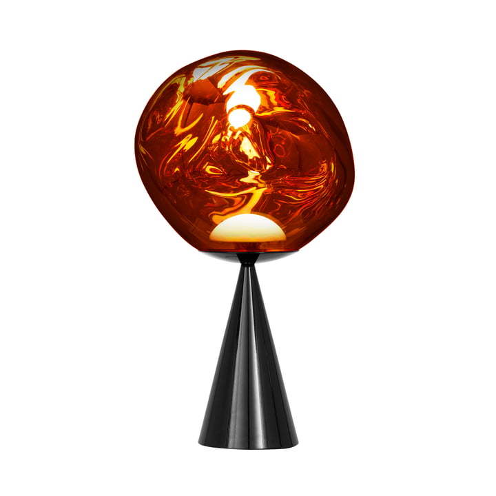 Tom Dixon - Melt Cone Fat LED Tischleuchte, kupfer / schwarz