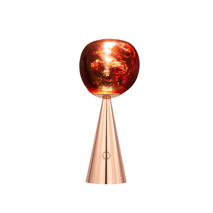 Tom Dixon - Melt LED Tischleuchte mit Akku, kupfer