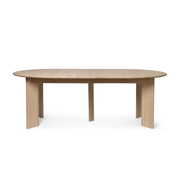 Ferm Living - Bevel Ausziehtisch, Buche weiß geölt