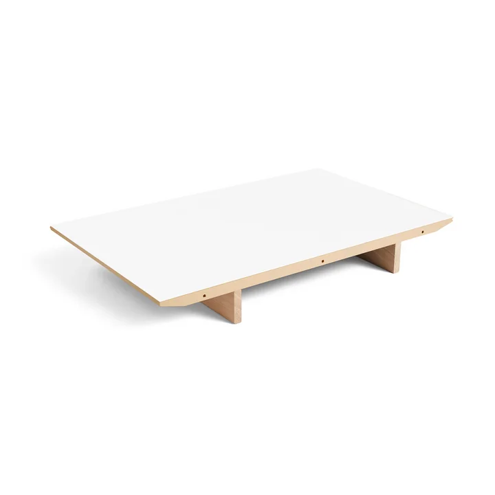 HAY - Einlegeplatte für CPH30 2.0 ausziehbarer Esstisch, 50 x 80 cm, Laminat weiß / Eiche lackiert