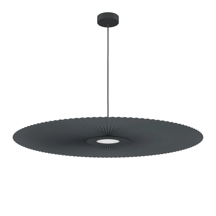 Hartô - Carmen LED-Pendelleuchte light L, Ø 120 cm, slate grey (RAL 7016)
