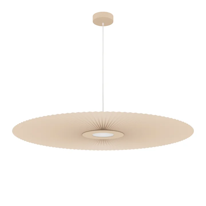 Hartô - Carmen LED-Pendelleuchte light L, Ø 120 cm, golden sand (RAL 1015)