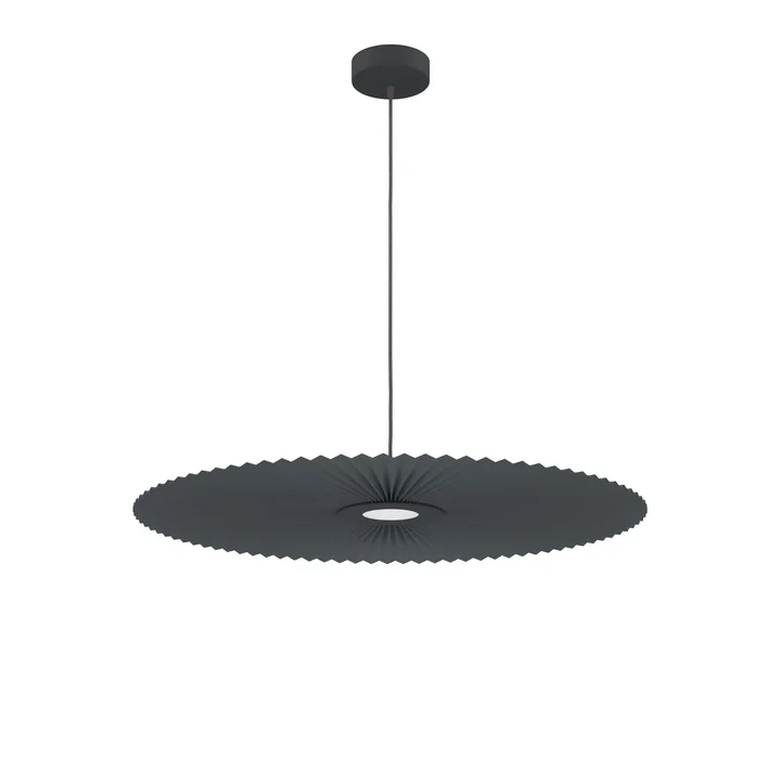 Hartô - Carmen LED-Pendelleuchte light M, Ø 90 cm, slate grey (RAL 7016)