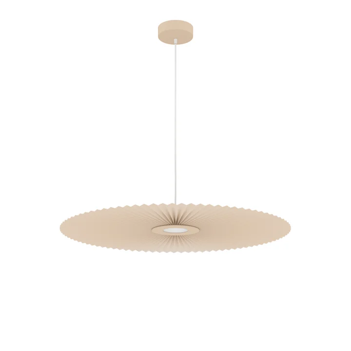 Hartô - Carmen LED-Pendelleuchte light M, Ø 90 cm, golden sand (RAL 1015)
